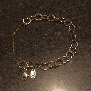 James Avery heart charm bracelet
